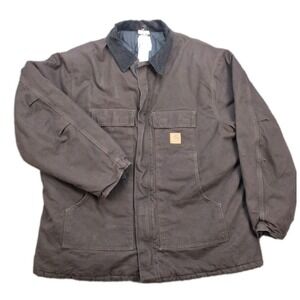NEW Carhartt Arctic Jacket Canvas Quilt-Lined Dark Brown C26 DKB Men's 3XL Chore